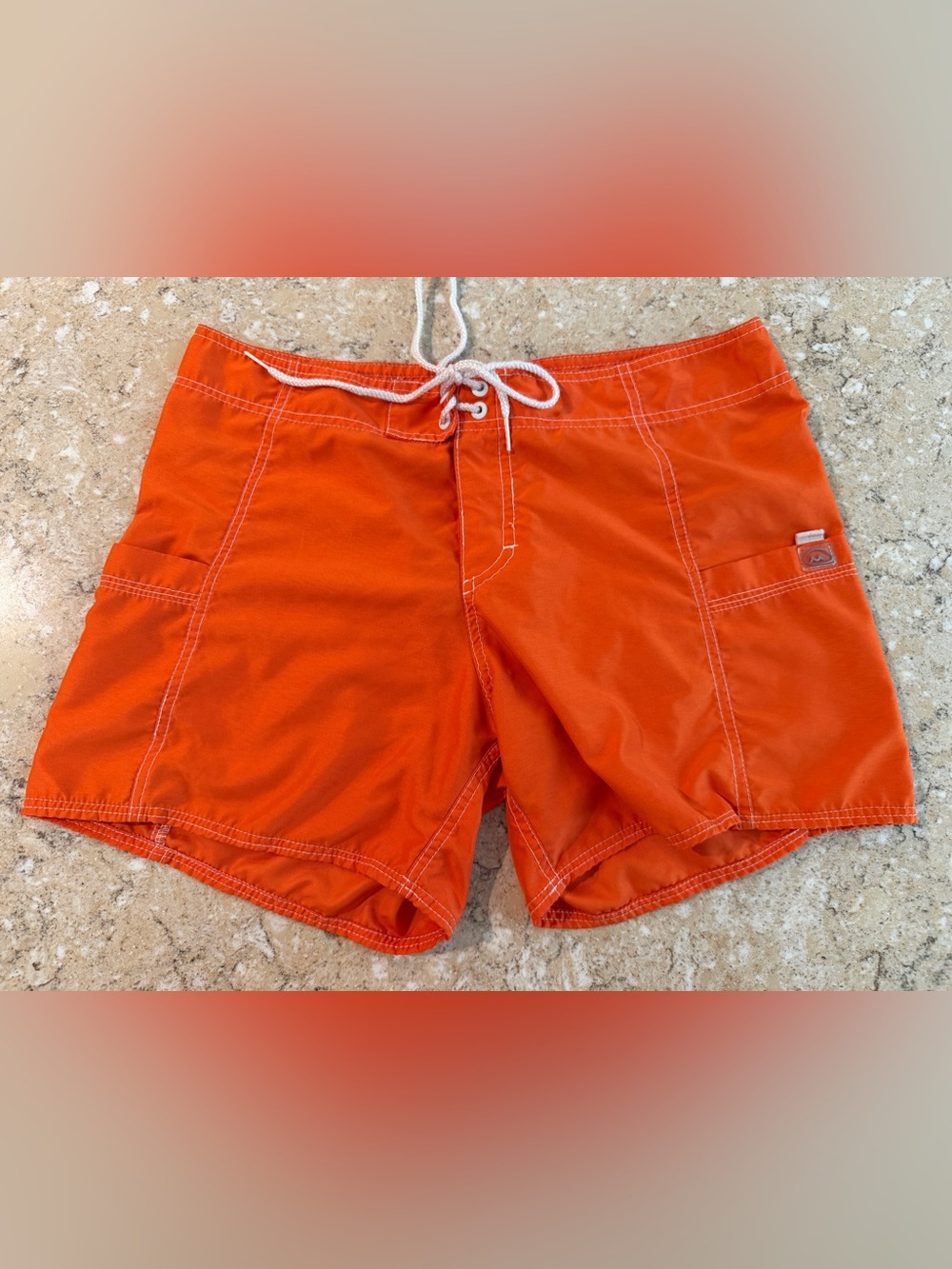 Women's Melina Board Shorts — Vibrant Orange